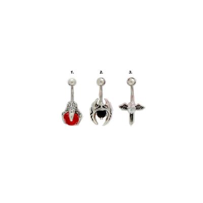 Bauchnabelpiercing Okkult diverse Modelle