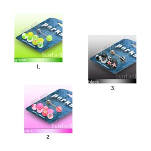 Zungenpiercing Vorteilspack für Zunge, Nippel, Ohr – 9 Kugeln & 1 Stab