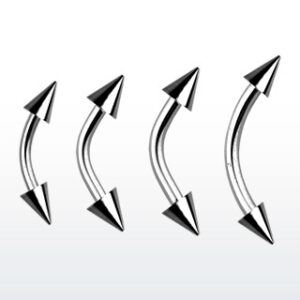 Augenbrauenpiercing Spike Edelstahl