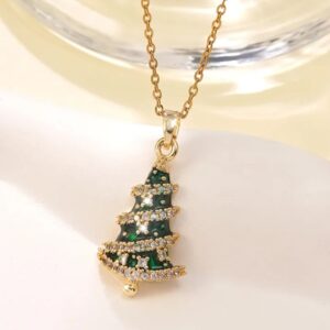 Elegante Halskette mit Anhänger Tannenbaum